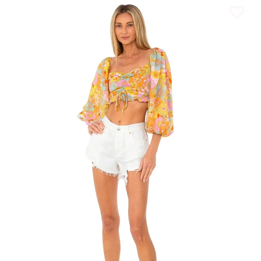 Free people loving good vibrations shorts